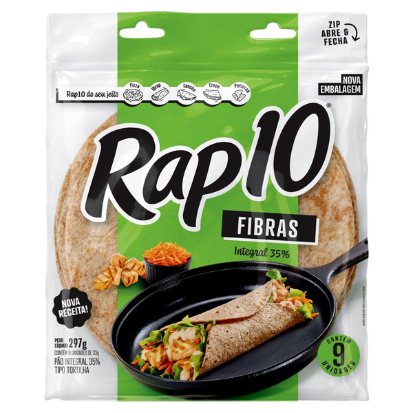Pão Tortilha Integral Rap10 297g