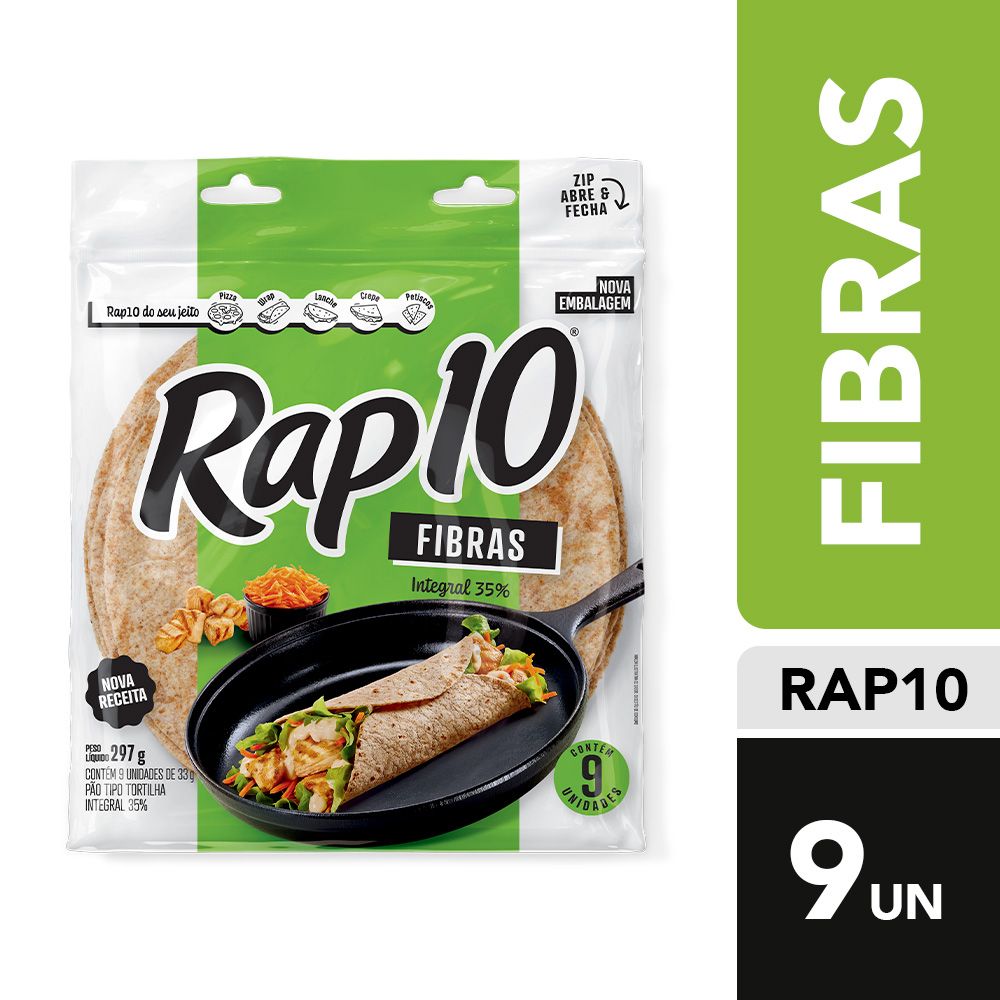 Pão Tortilha Integral Rap10 297g