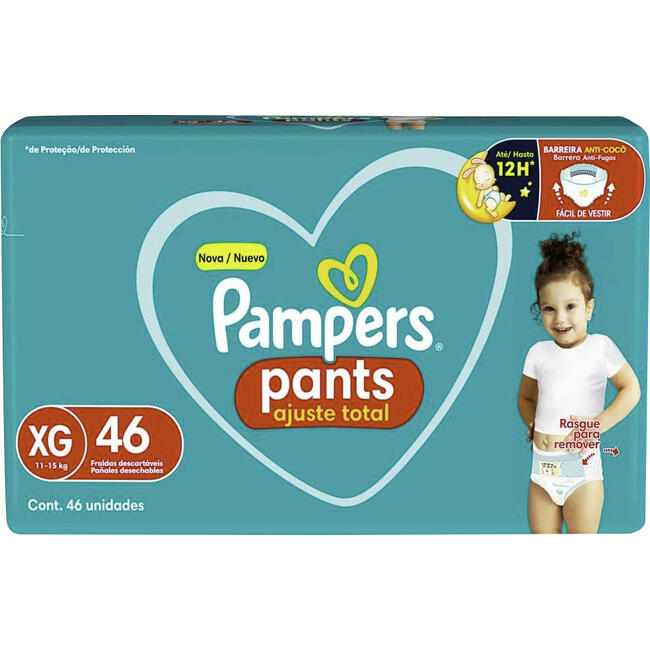 Fralda Descartável Pampers Pants Ajuste Total - XG 46 un