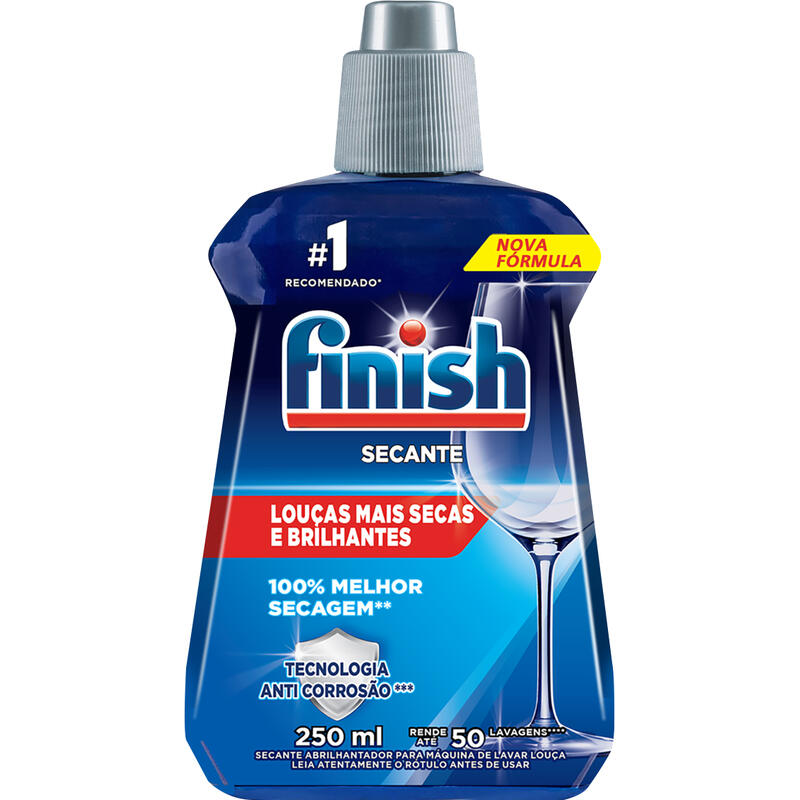 Secante Abrilhantador para Máquina de Lavar Louças Finish Frasco 250ml
