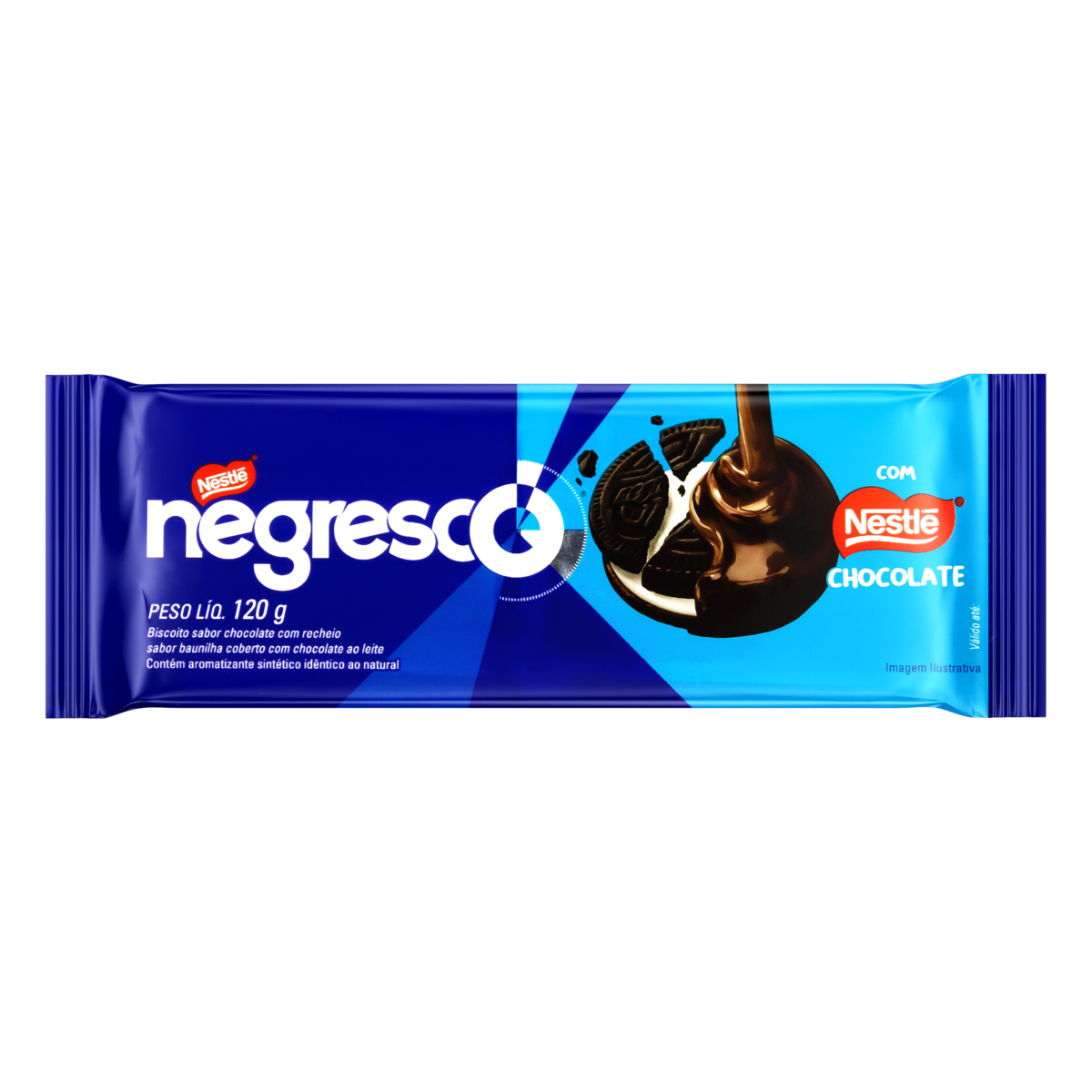 Biscoito Nestlé Negresco Coberto Chocolate 120g