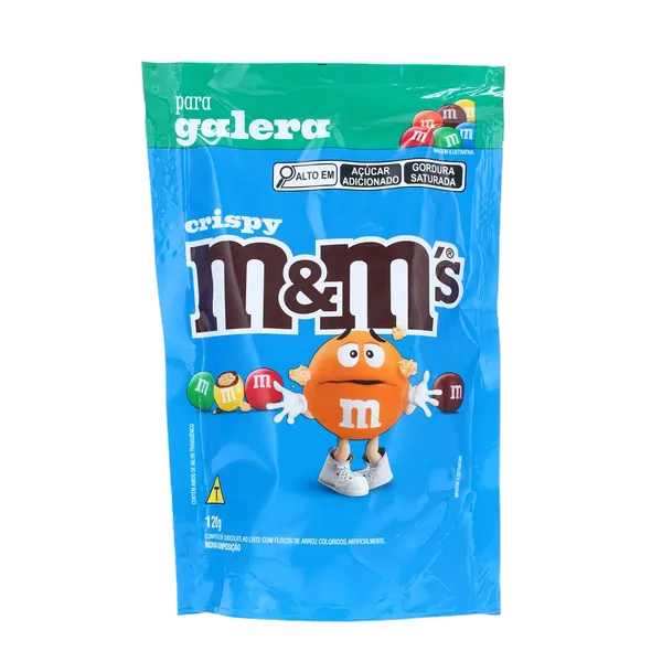 Confeito M&Ms 120g - Chocolate ao Leite - Crispy