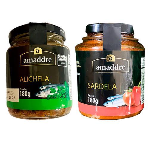 Kit 2 Antepastos Amaddre: Sardela, Alichela