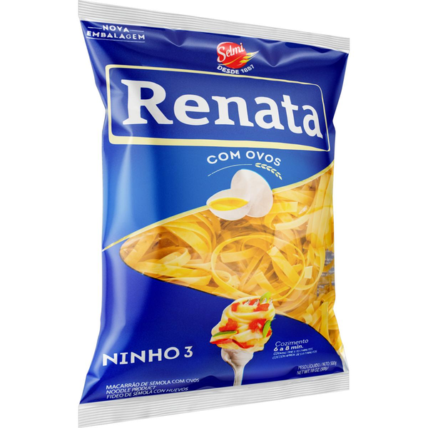 Massa com Ovos Renata 500g - Ninho N. 3