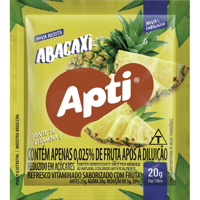 Refresco em Pó Apti Abacaxi 20g