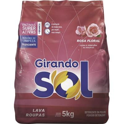 Lava Roupas em Pó Girando Sol Lavanda 5kg