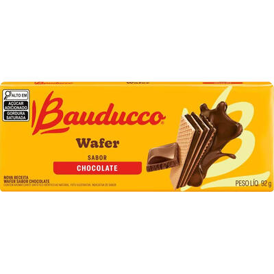 Biscoito Wafer Bauducco Chocolate 92g