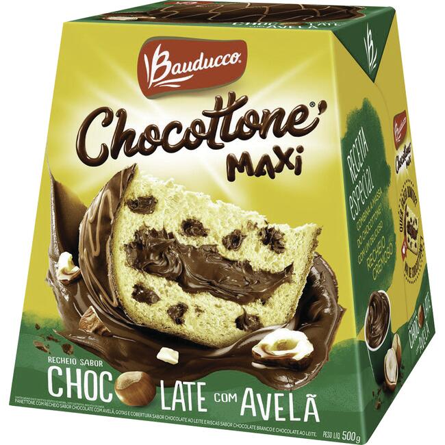 Panettone Bauducco Chocolate com avelã 500g