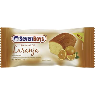 Mini Bolo Seven Boys Laranja 35g