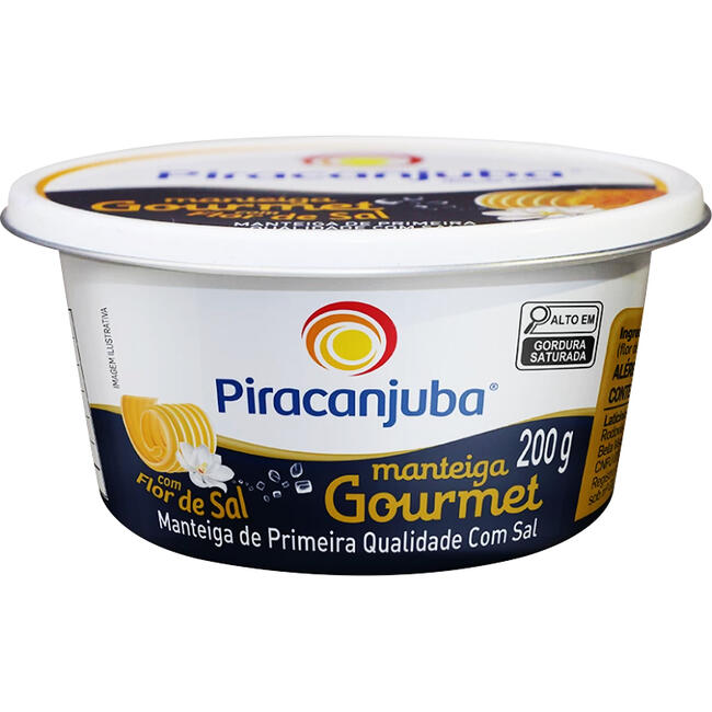 Manteiga Gourmet Piracanjuba Com Sal 200g