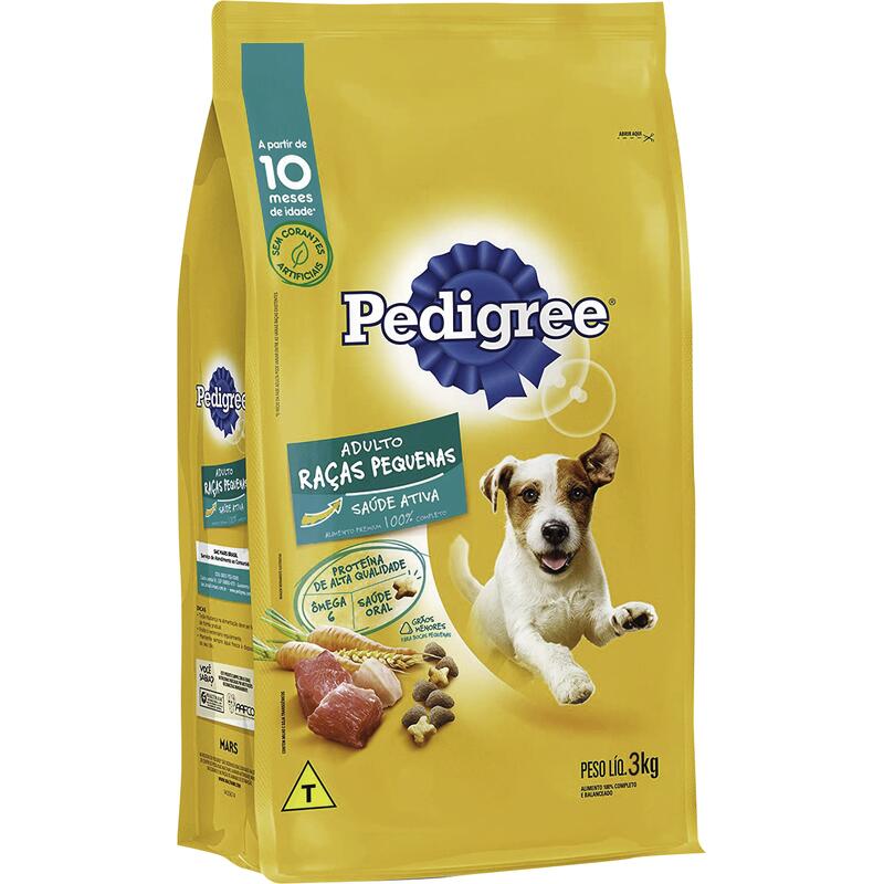 Ração para Cães Pedigree Adultos - Raças Pequenas 3kg