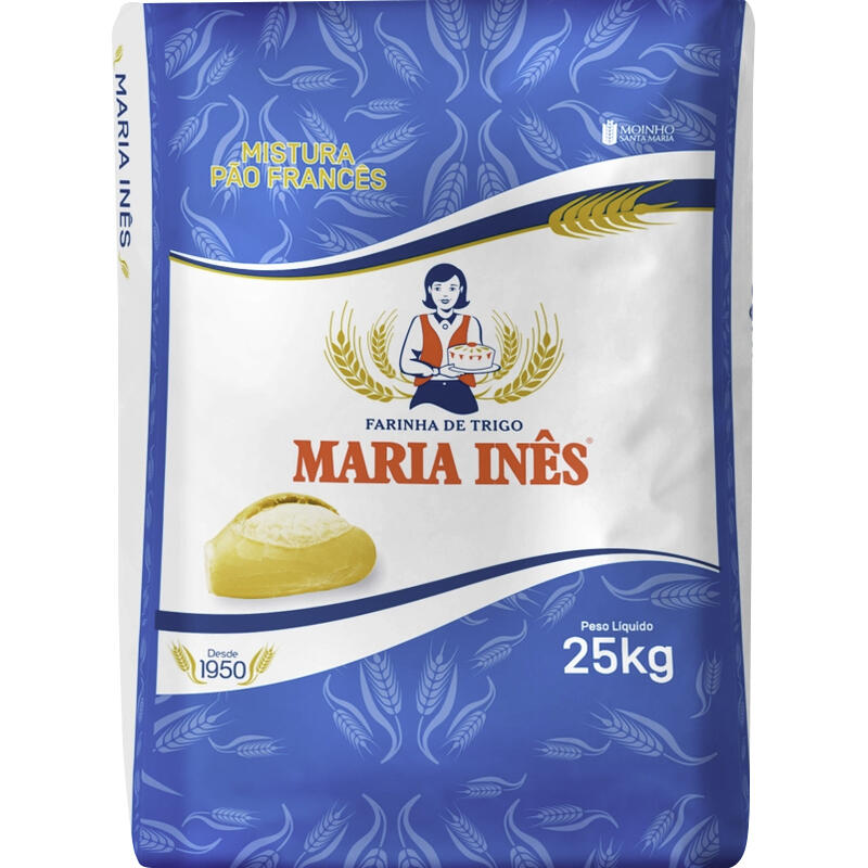 Mistura para Pão Francês Maria Inês Curta Fermentação 25kg