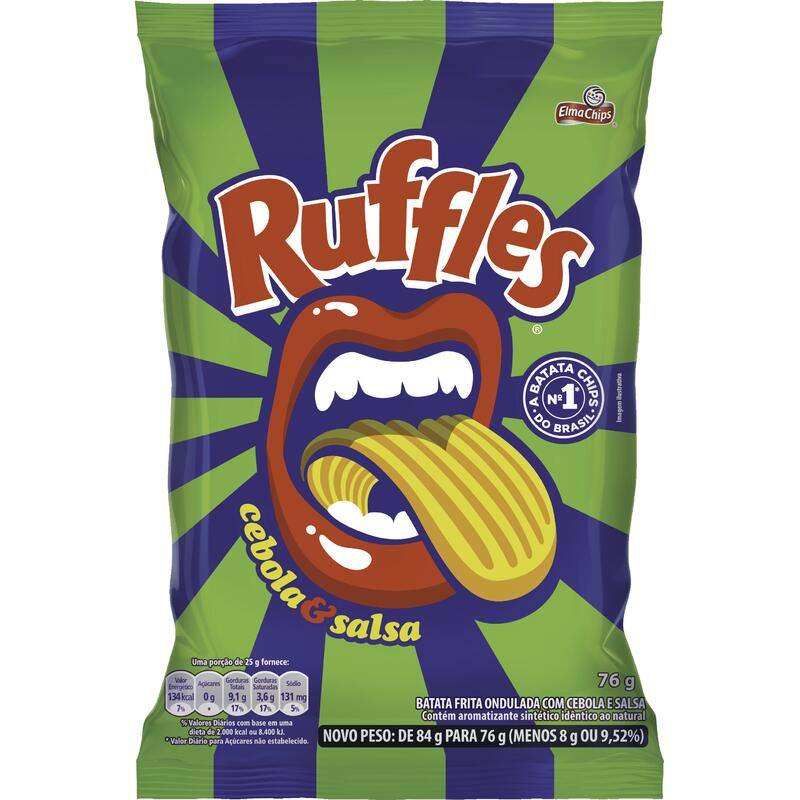 Batata Ruffles 76g - Cebola e Salsa