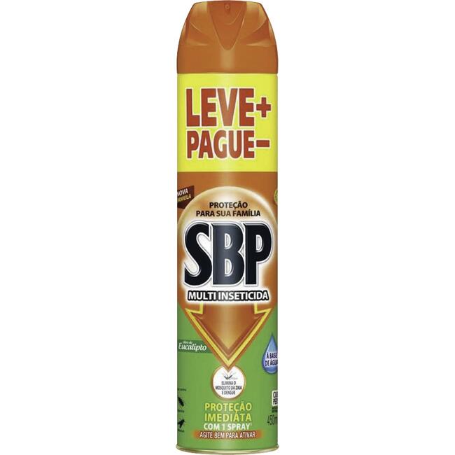 Multi Inseticida SBP Aerossol Óleo de Eucalipto 450ml Leve+ Pague-