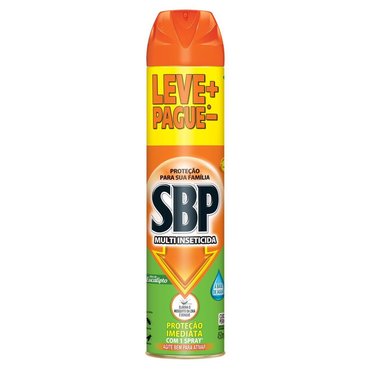 Multi Inseticida SBP Aerossol Óleo de Eucalipto 450ml Leve+ Pague-