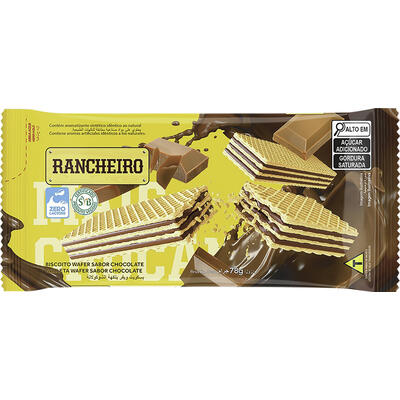 Biscoito Wafer Rancheiro Chocolate 78g
