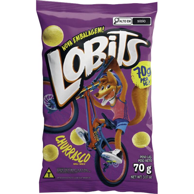 Salgadinho Lobits Churrasco 70g