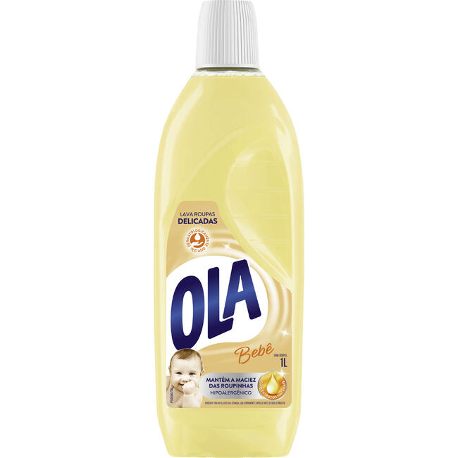 Sabão Líquido Ola Bebê para Roupas Finas e Delicadas 1l