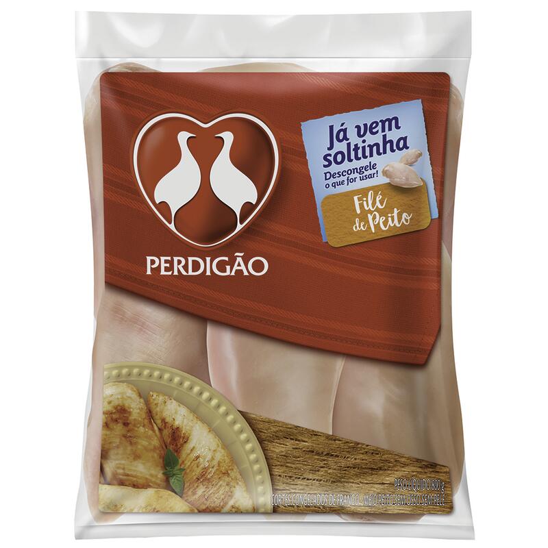 Filé de Peito de Frango IQF Perdigão Cong 800g