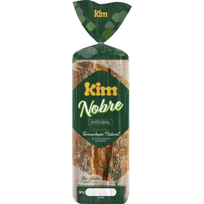 Pão de Forma Kim Nobre Integral 500g