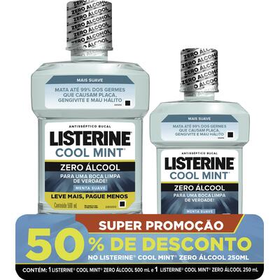 Antisséptico Bucal Listerine Cool Mint Zero 1 Pack
