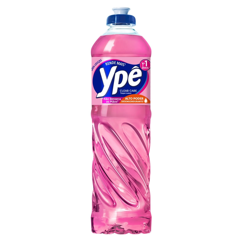 Detergente Líquido Ypê Clear Care Rosa 500ml