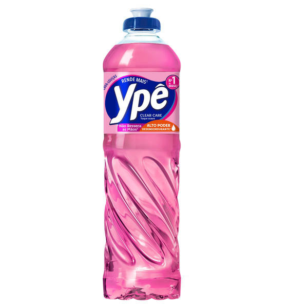 Detergente Líquido Ypê Clear Care Rosa 500ml