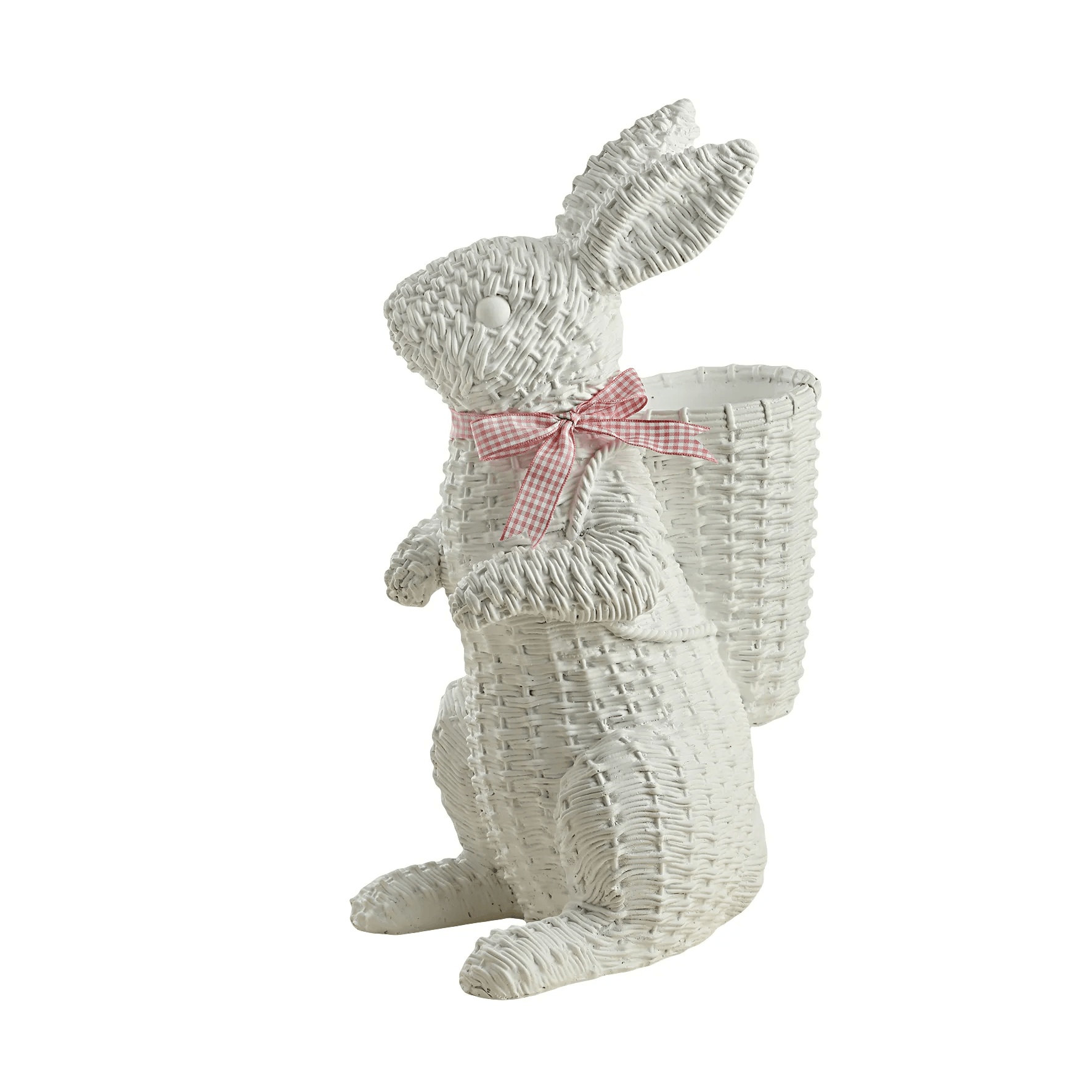 Adorno de Coelho Bunny Cerâmica 36x20 Cesto - A\CASA