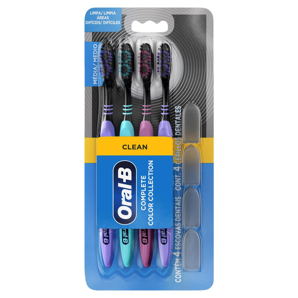 Escova Dental Oral-B Com 4 Escovas - Complete Colors