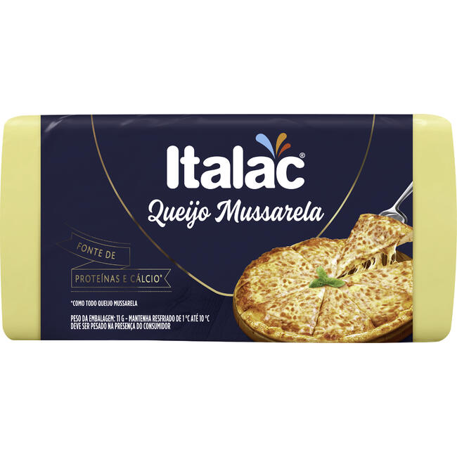 Queijo Mussarela Italac F2 Preço por quilo na peça