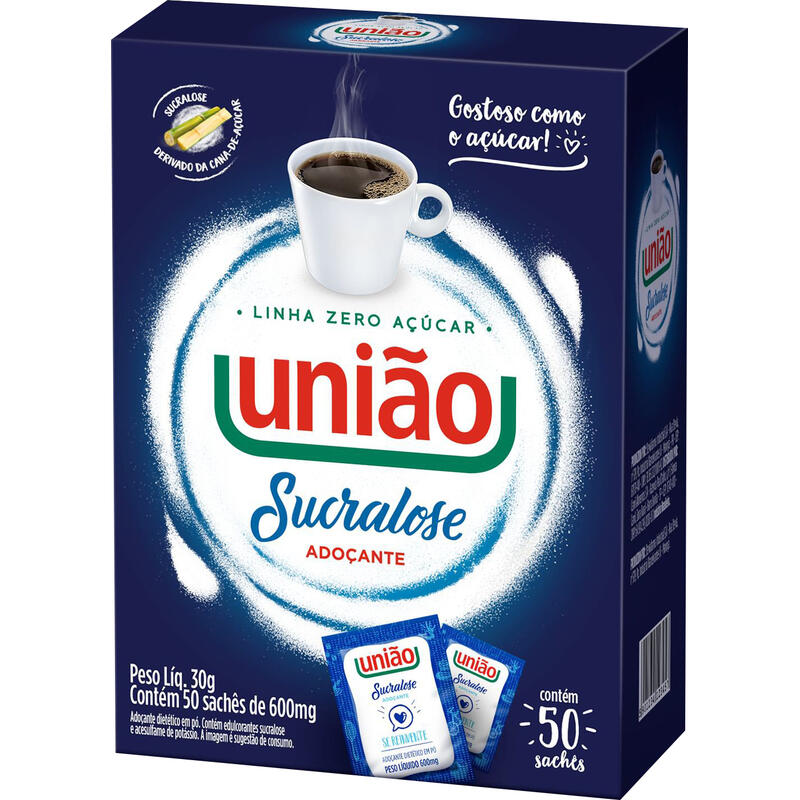 Adoçante em Sachê União Sucralose 30g