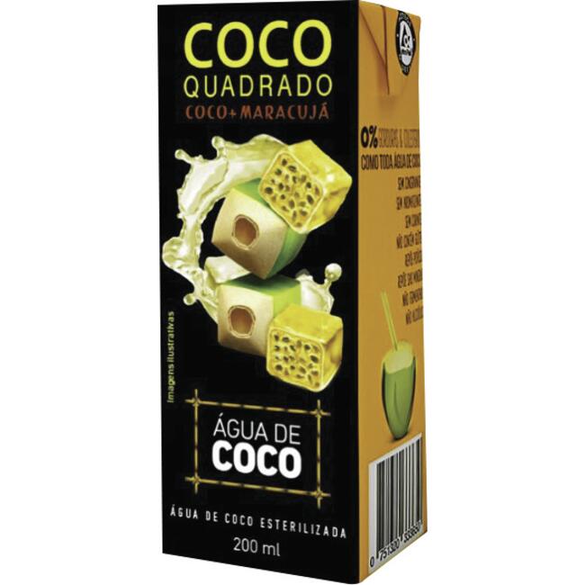 Água de Coco Quadrado Maracujá 200ml