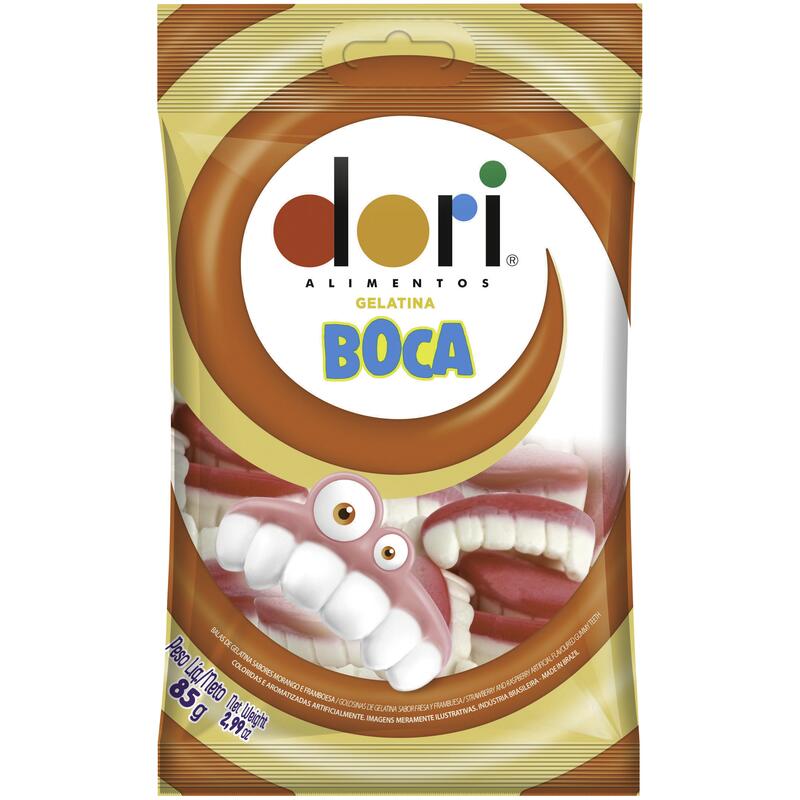 Bala de Gelatina Dori Boca 85g