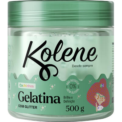 Gelatina Infantil para Cabelo Kolene Glitter 500g
