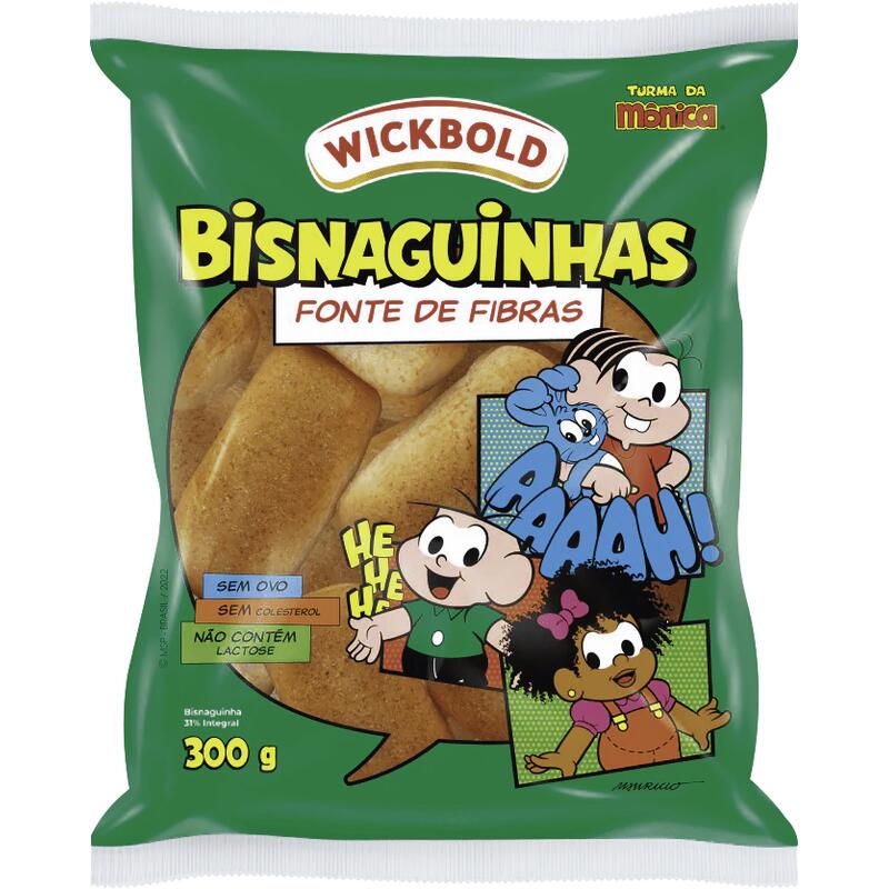Bisnaguinha Integral Wickbold Turma da Mônica 300g