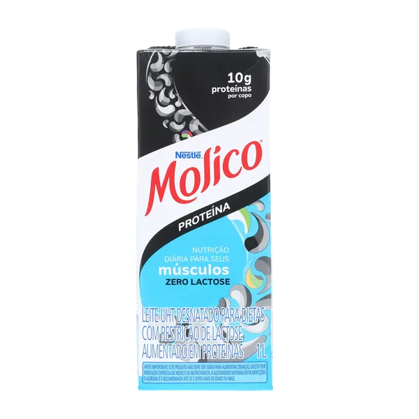 Leite Molico UHT 1 Litro - Zero Lactose - Proteína