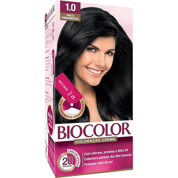 Tintura Biocolor 1.0 Preto Fundamental