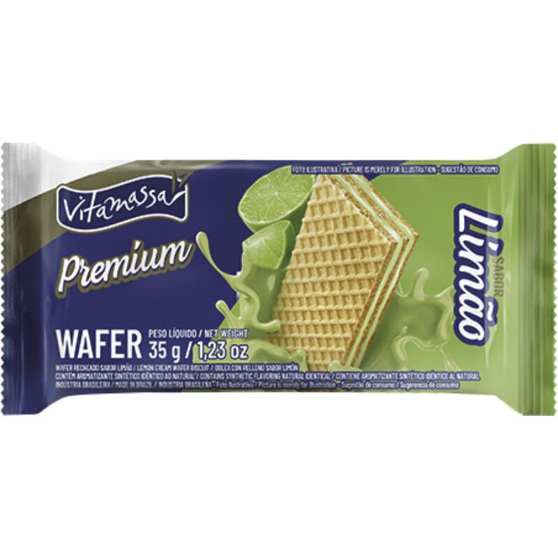 Biscoito Wafer Vitamassa Limão 35g