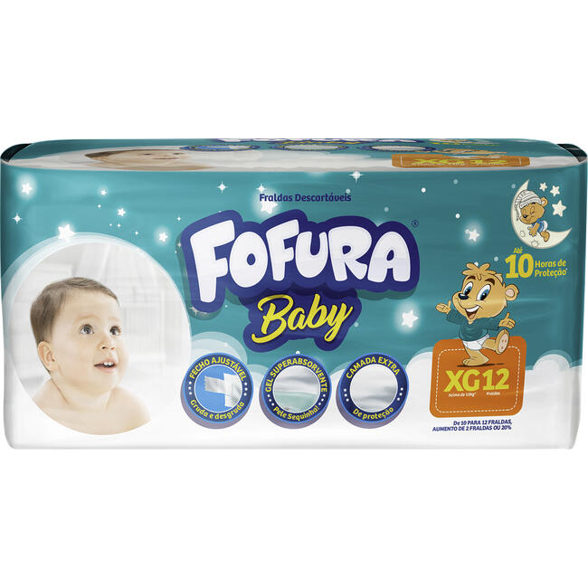 Fralda Descartável Fofura Baby Jumbinho XG 12 un