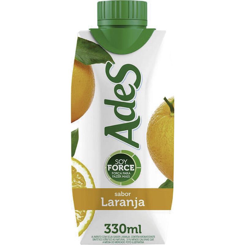 Alimento Ades À Base de Soja Laranja 330ml