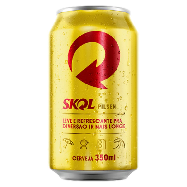 Cerveja Skol Pilsen Lata 350ml