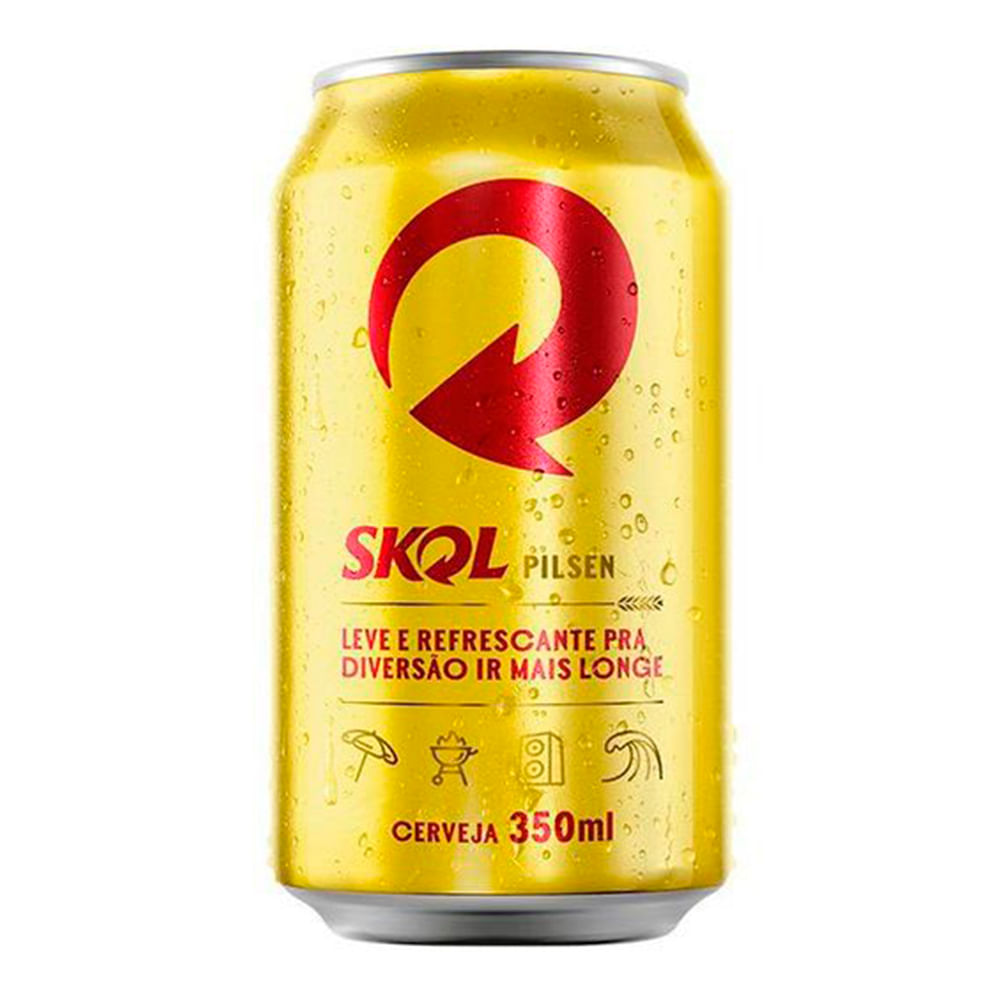Cerveja Skol Pilsen Lata 350ml