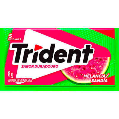 Chiclete Adams Trident Melancia un