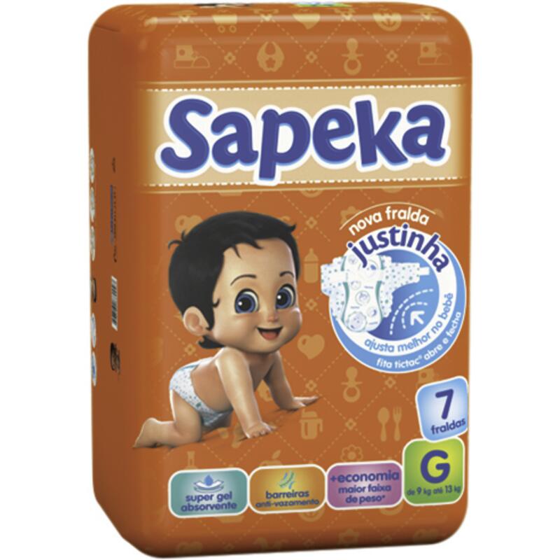 Fralda Descartável Sapeka G 06 un