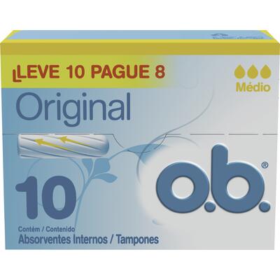 Absorvente Interno O.b. Médio 10 un