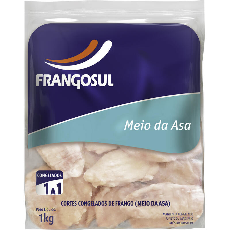 Meio da Asa de Frango Frangosul Congelada 1kg