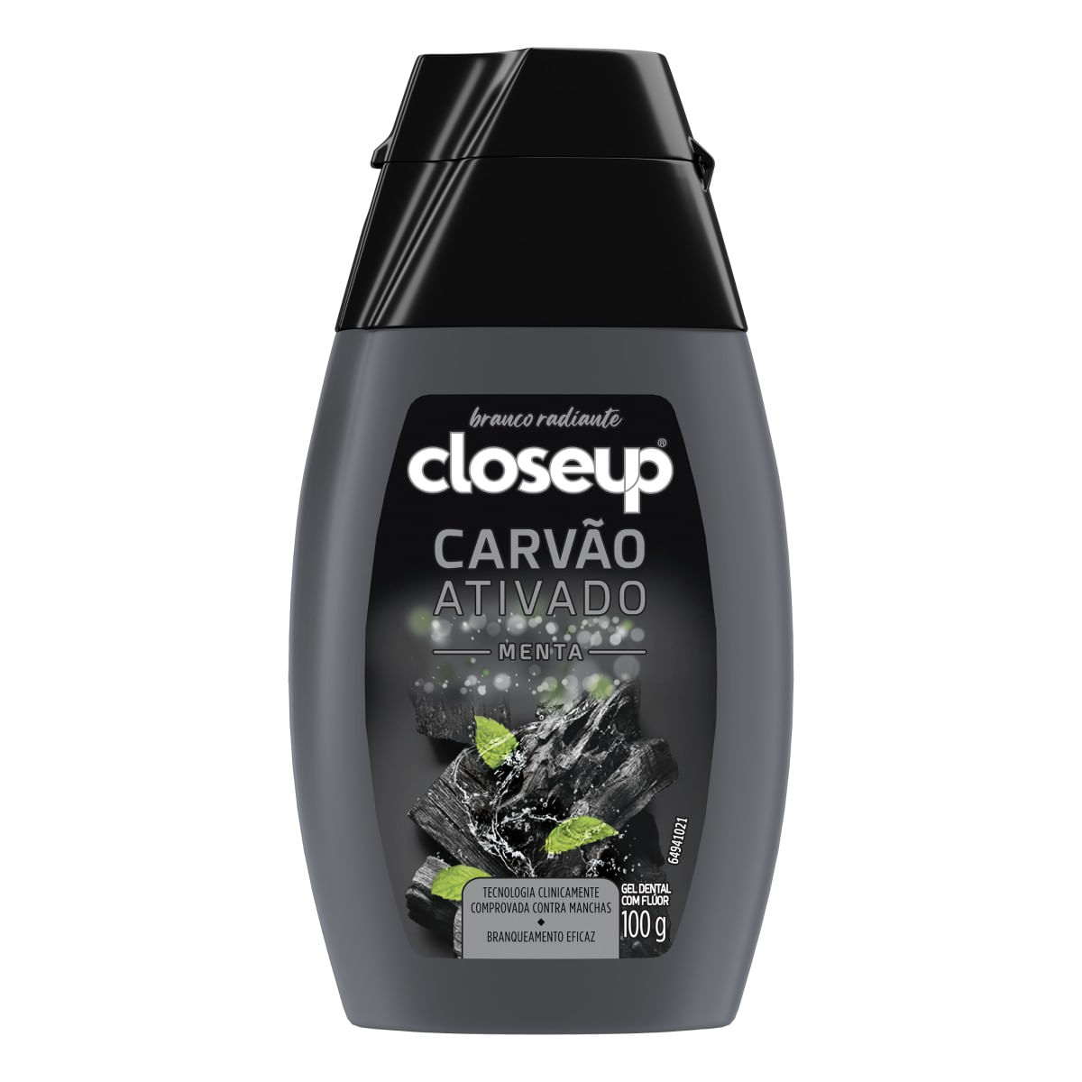 Creme Dental Carvão Ativado Menta Closeup 100g