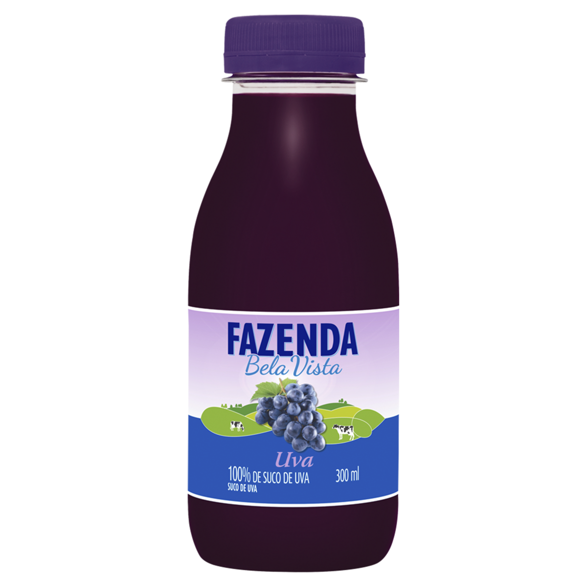 Suco Uva Fazenda Bela Vista Garrafa 300ml