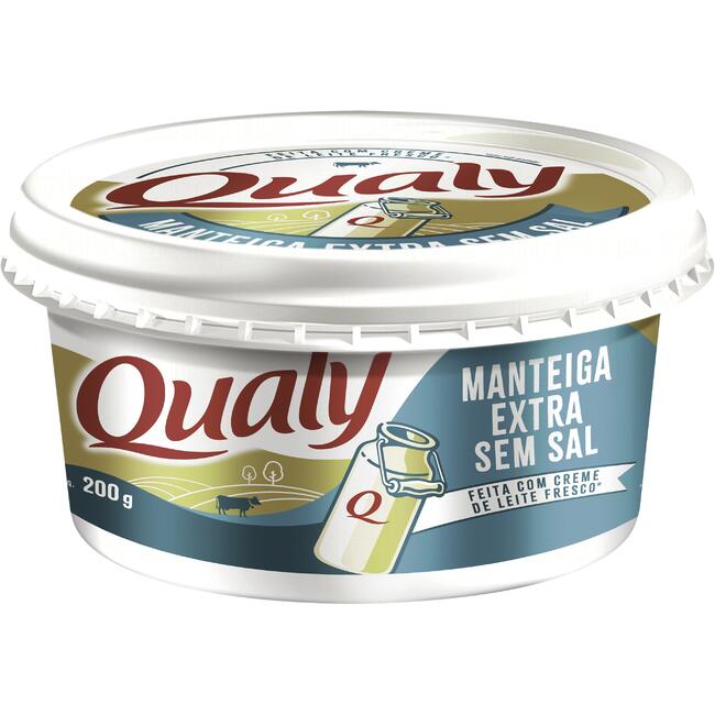 Manteiga Qualy Sem sal 200g