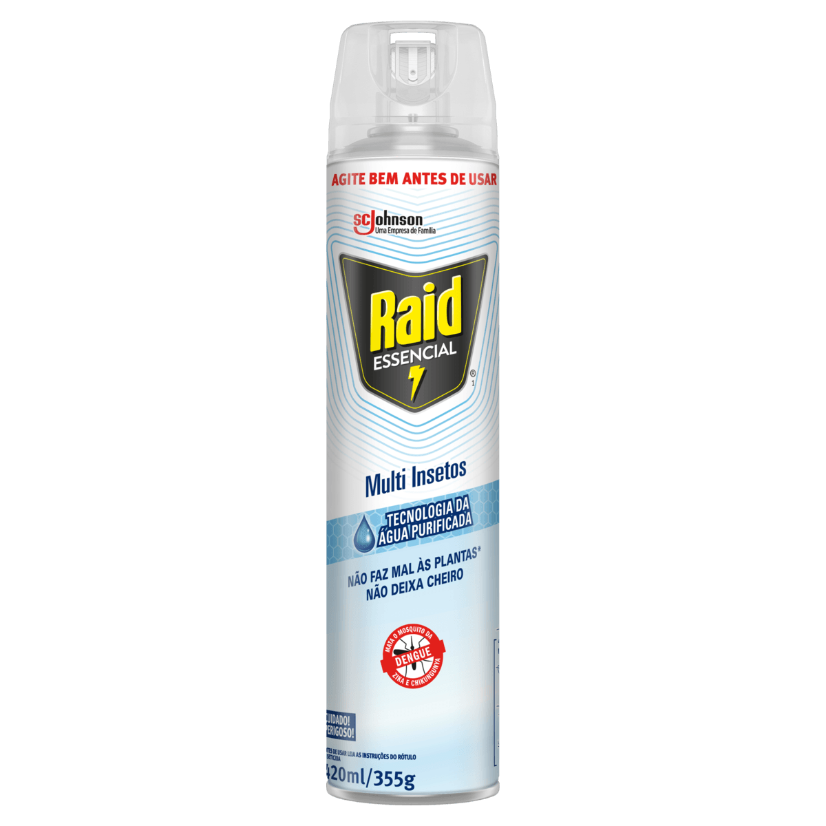 Inseticida RAID Multi Insetos Tecnologia da Água Purificada 420ml